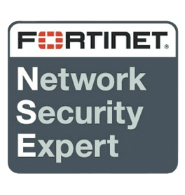 Fortinet NSE - SecurityWall team certification badge