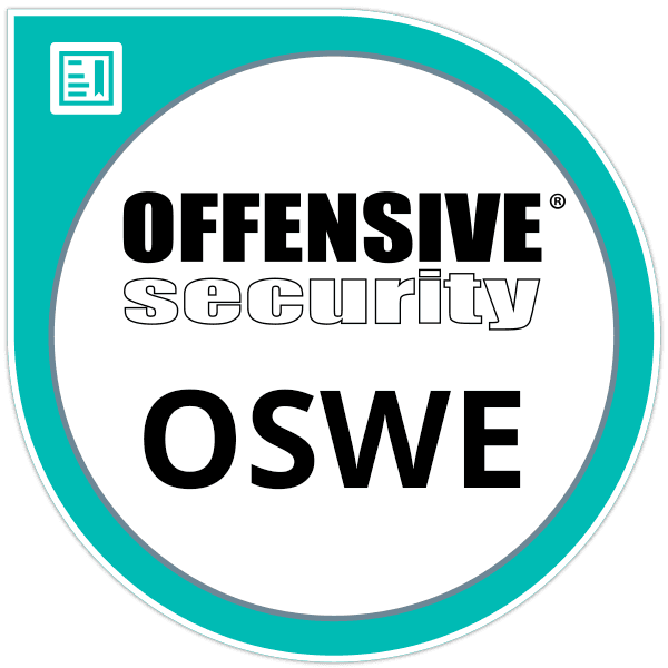 OSWE Certified - SecurityWall team certification badge